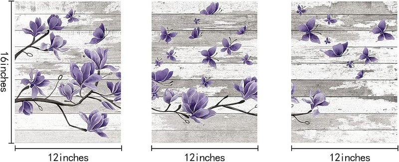 Kalormore Rustic Flower Canvas Wall Art - Image 2