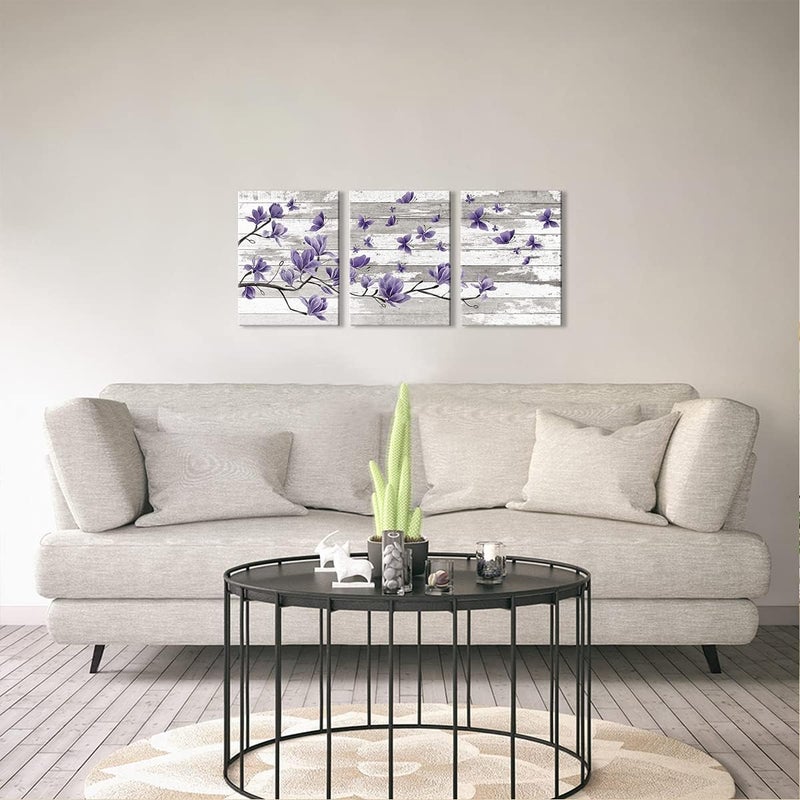Kalormore Rustic Flower Canvas Wall Art - Image 4