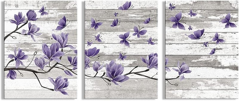 Kalormore Rustic Flower Canvas Wall Art - Image 1