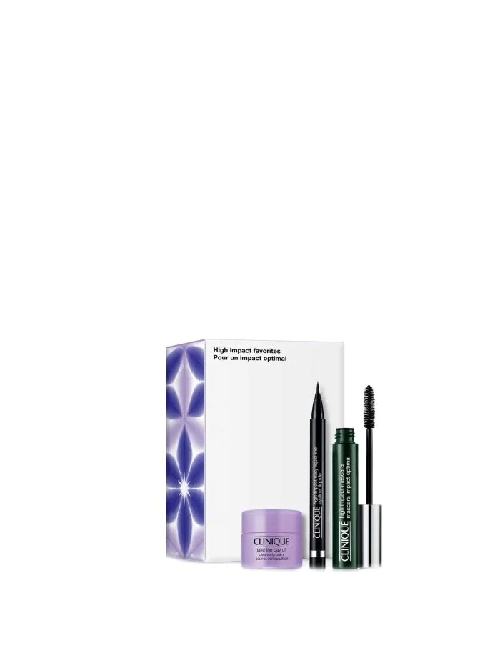 CLINIQUE High Impact Mascara 7 ml + eyeliner 0.34 g + cleansing balm 15 ml
