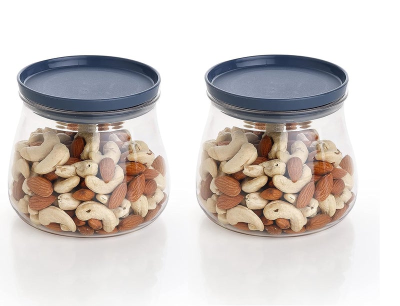 Dweezhet Matuki Shape Container Kitchen Airtight Container Jar Set Unbreakable Sturdy Multi Purpose Transparent Jar Capacity 900ml Set of 6pcs - Image 2