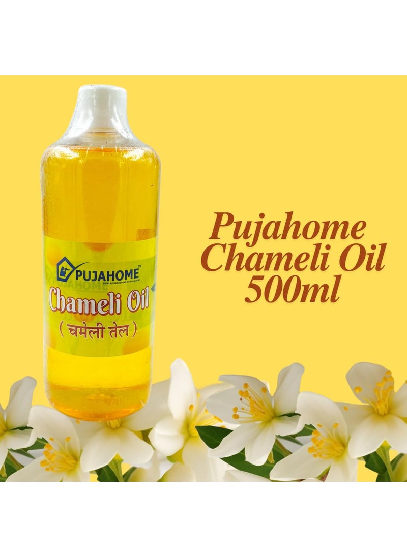 Pujahome Pujhome Chameli Oil for Hanuman Puja Pack of 2 500ml Each Jasmine Oil for Hanuman Ji Chola Puja All Pujas  - Image 2