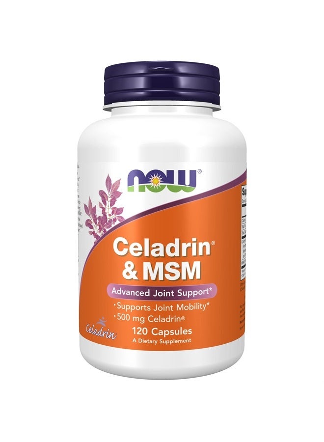 now Supplements, Celadrin® & MSM, 500 mg of Celadrin®, Advanced Joint Support*, 120 Capsules - Image 1