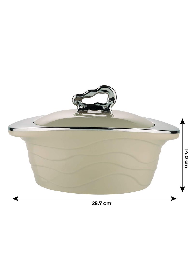 Trueware TRUEWARE Zinna Casserole 1500 Inner Steel Casserole 1500 ml Brown PU Insulated BPA free Odour Proof Food Grade Easy to Carry Easy to Store Ideal For Chapatti Roti Curd Maker Kitchen Storage Kitchen accesseroies Thermoware Hot Pot  - Image 5