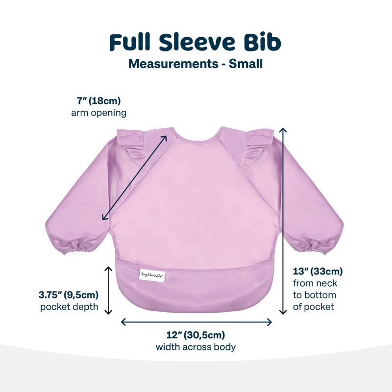 Tiny Twinkle Long Sleeve Bib for Babies & Toddlers | Waterproof Smock Bib for Eating | Machine Washable & Mess-Proof Feeding Essentials | Newborn Shower Gift (Floral Pop, 6â€“24M) - Image 4
