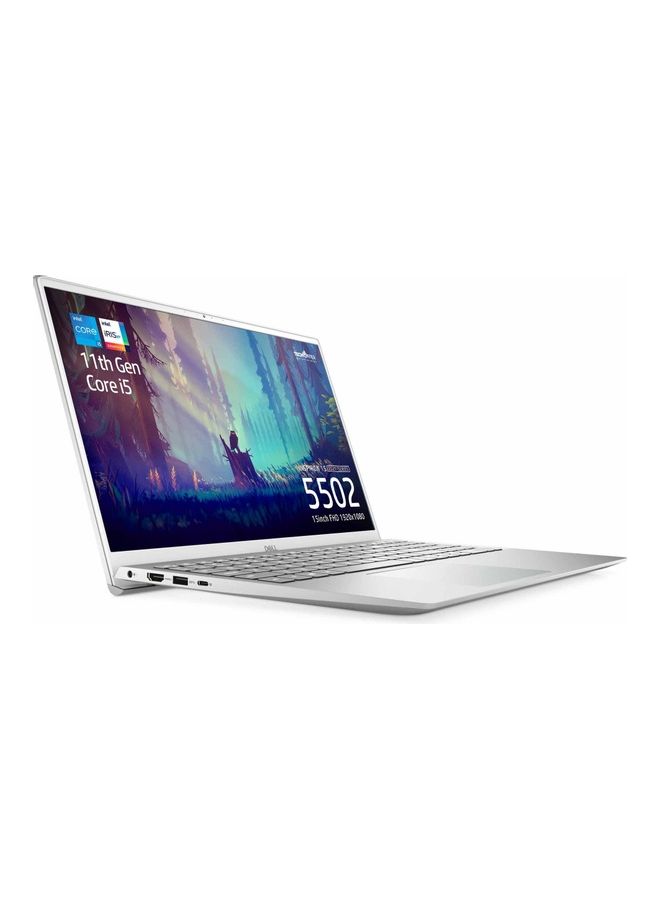 DELL Inspiron 5502 (Upgraded Version) Laptop With 15.6-Inch Full HD Display, 11th Gen Core i5 Processor/8GB RAM/256GB SSD/Intel Iris Xe Graphics/Windows 10 /International Version English Silver - Image 2