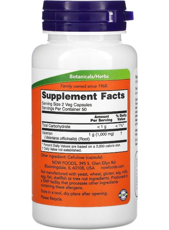 NOW Foods Valerian Root - 500mg, 100 Count - Image 2