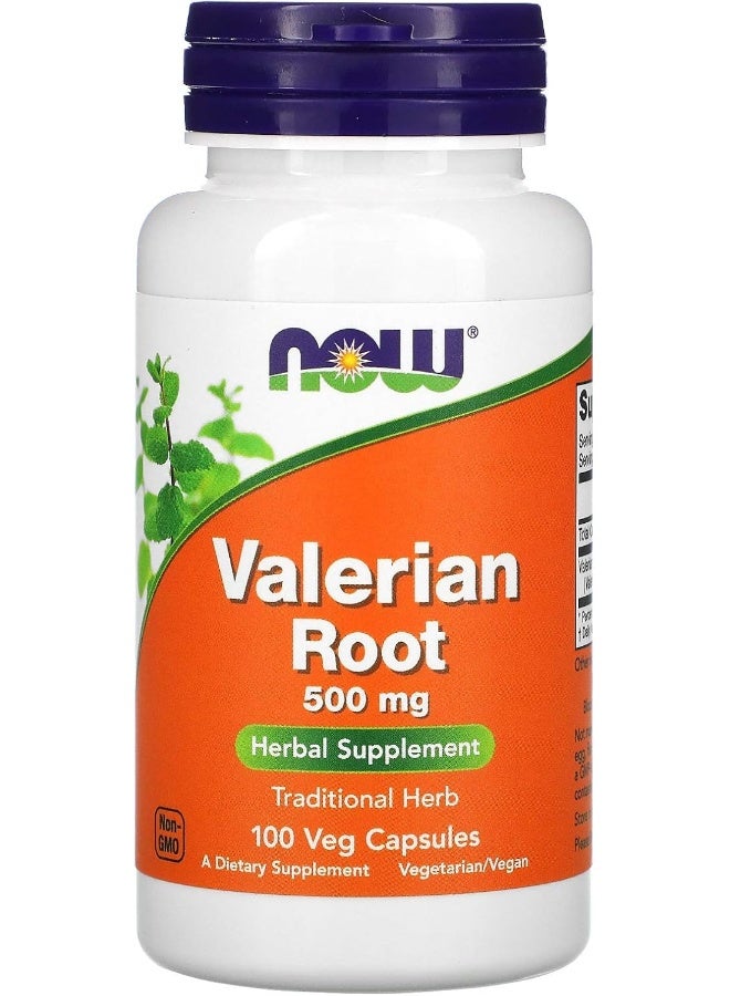 NOW Foods Valerian Root - 500mg, 100 Count - Image 1