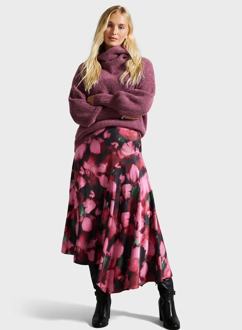 Ted Baker High Waist Printed Skirt