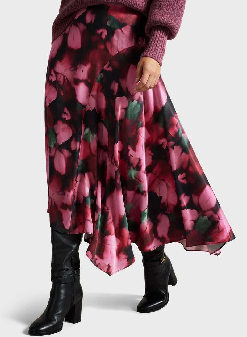 Ted Baker High Waist Printed Skirt