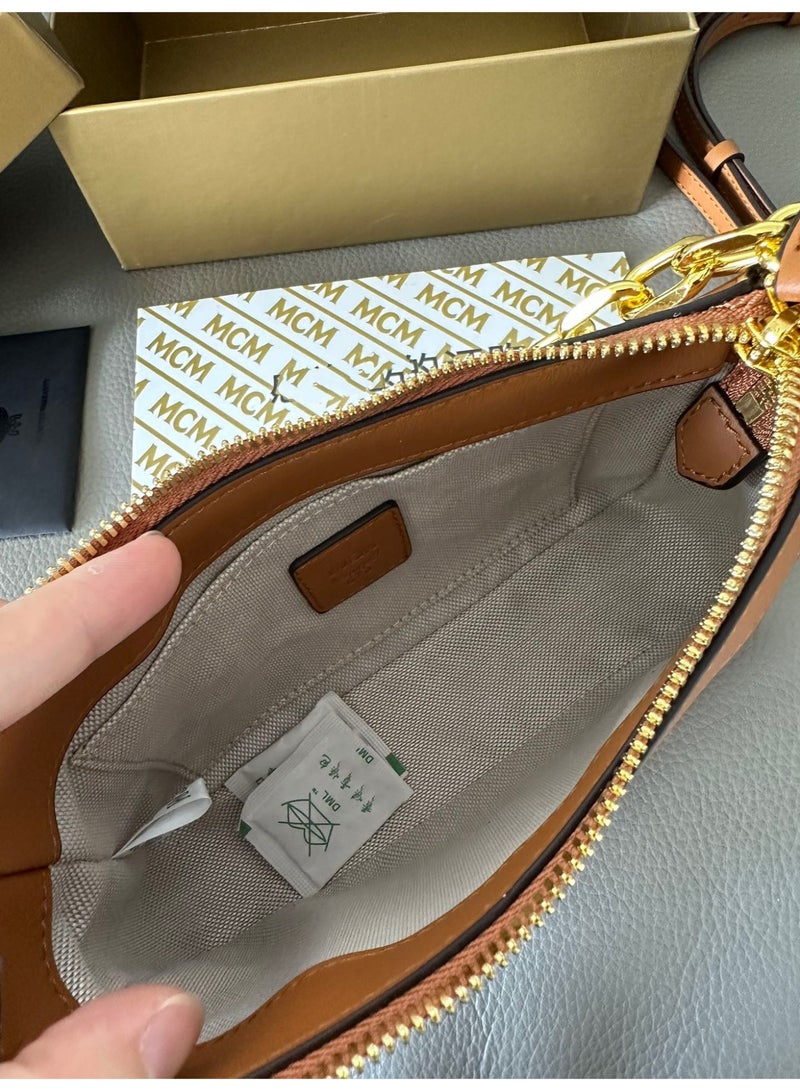 MCM Signature Box Bag - Chain Strap Shoulder & Top Handle Bag for Women - Image 3