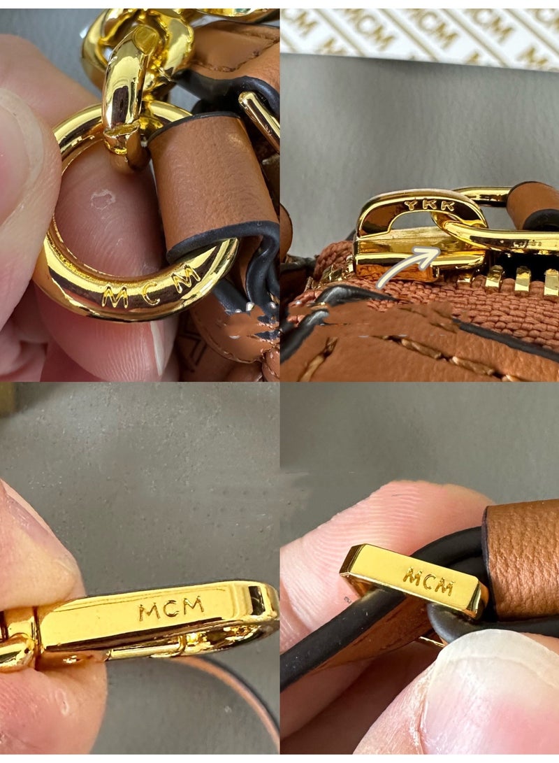 MCM Signature Box Bag - Chain Strap Shoulder & Top Handle Bag for Women - Image 4