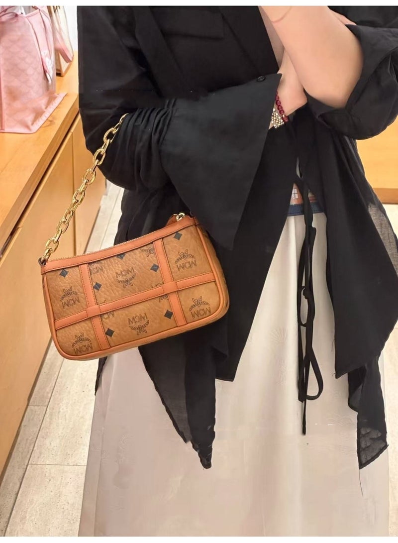 MCM Signature Box Bag - Chain Strap Shoulder & Top Handle Bag for Women - Image 5