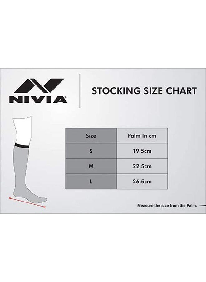 Nivia Rabona Football Stockings | Size: Large | Polyester Blend | for Men & Boys | Knee Length long Socks | For Football Soccer & Other Sports  - Image 4