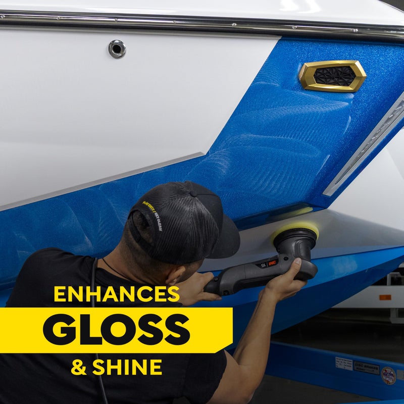 Meguiar's Meguiarâ€™s Marine/RV Fiberglass Restoration System, M4965, 3-Piece Fiberglass Repair Kit with Oxidation Remover, High-Gloss Boat Polish and Wax, Christmas Gift Ideas for Car Dads - Image 5