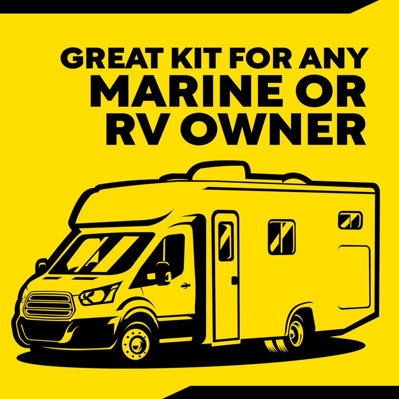 Meguiar's Meguiarâ€™s Marine/RV Fiberglass Restoration System, M4965, 3-Piece Fiberglass Repair Kit with Oxidation Remover, High-Gloss Boat Polish and Wax, Christmas Gift Ideas for Car Dads - Image 4