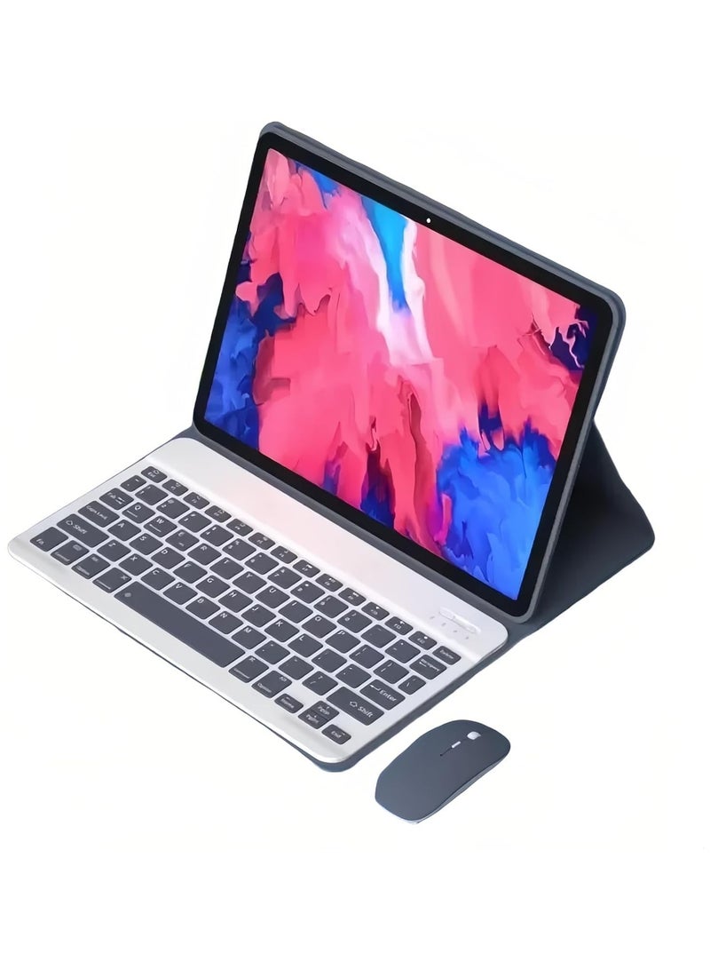 Arabic and English Keyboard Case Compatible with Xiaomi Redmi Pad 2 Pro 12.1-inch 2025 Model Slim protective case featuring a detachable wireless Bluetooth keyboard and mouse - Image 1