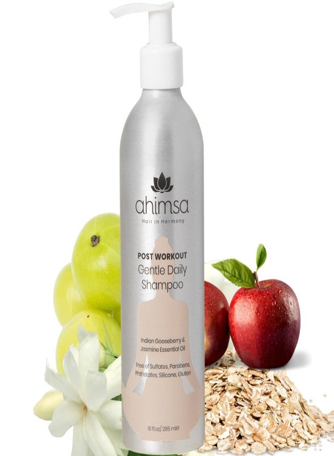 Ahimsa Gentle Daily Shampoo | Sulfate & Paraben Free Vegan Natural Shampoo for Dry, Curly & Color Treated Hair | Cruelty Free, Apple & Oat Amino Acids - Image 1