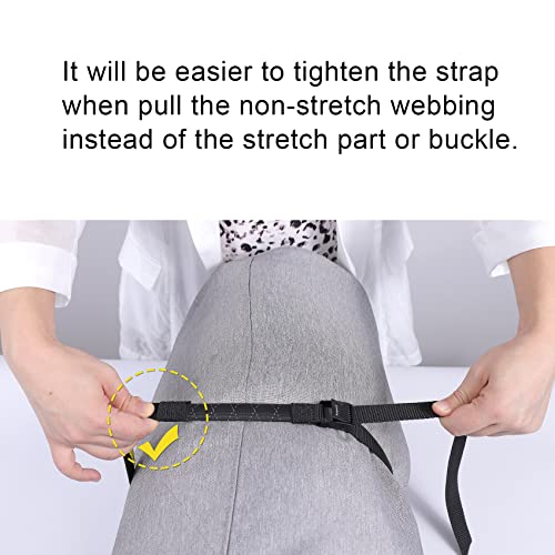 Ayaport Lashing Straps with Buckles (Add Stretch Part - Designed for Tighter) Adjustable Cam Buckle Tie Down Cinch Strap for Packing Black 4 Pack - Image 5