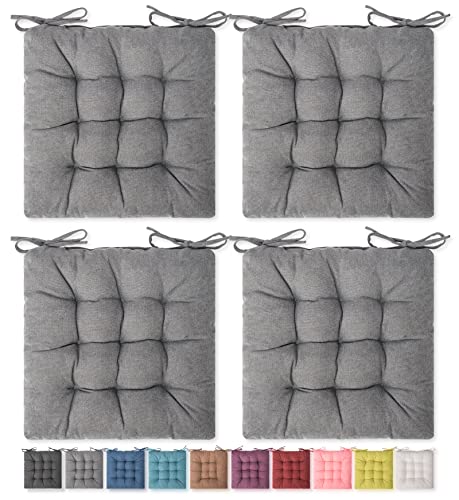SQUARE MOON 4 Pack Seat Cushion, Chair Cushion, Comfort Chair Pads, Chair Mat for Indoor, Outdoor Dining Chair, Office Chair, Desk Chair - Image 1