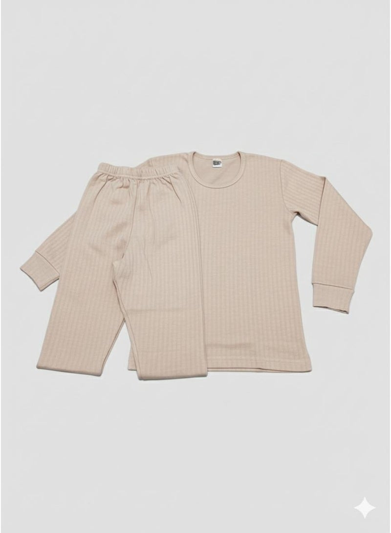 Shiraa Boys Thermal Underwear Set - 100% Cotton - Long Sleeve Top & Pants - Image 2