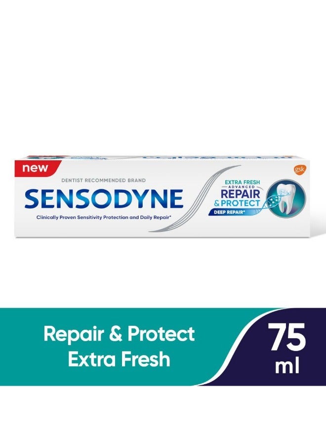 سنسوداين معجون أسنان سنسوداين، انتعاش فائق، ترميم وحماية متطورة، ، 75 مل - Image 2