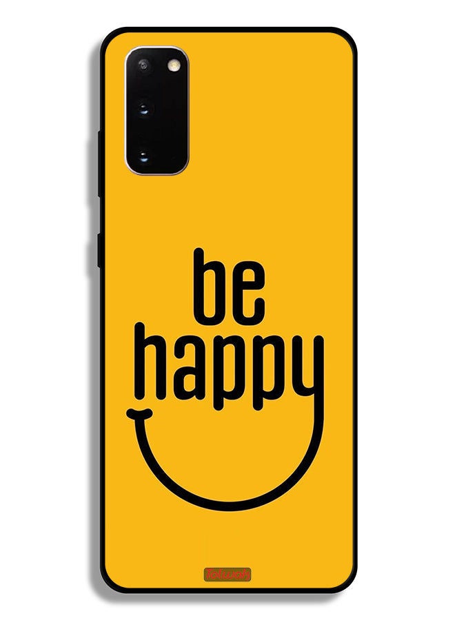 Tolwak Samsung Galaxy S20 5G Protective Case Cover Be Happy - Image 2