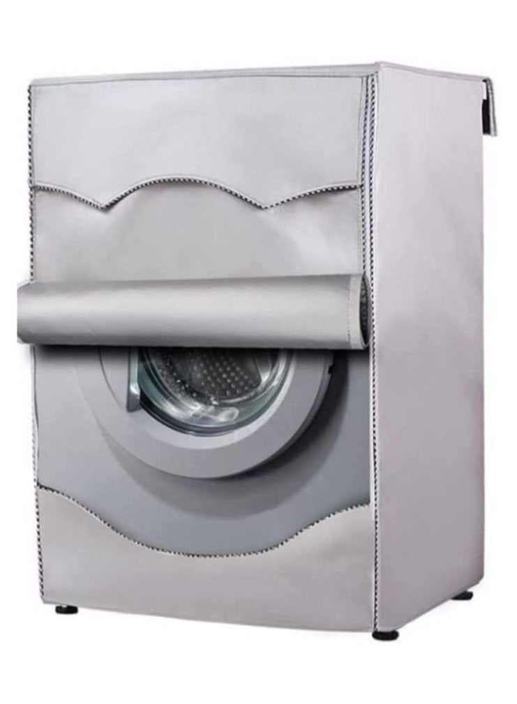 MIXDE Washing Machine Cover Washer Dryer Dustproof Waterproof Protection Case Cover Sunscreen with Zipper fo Washer Protection - Image 1