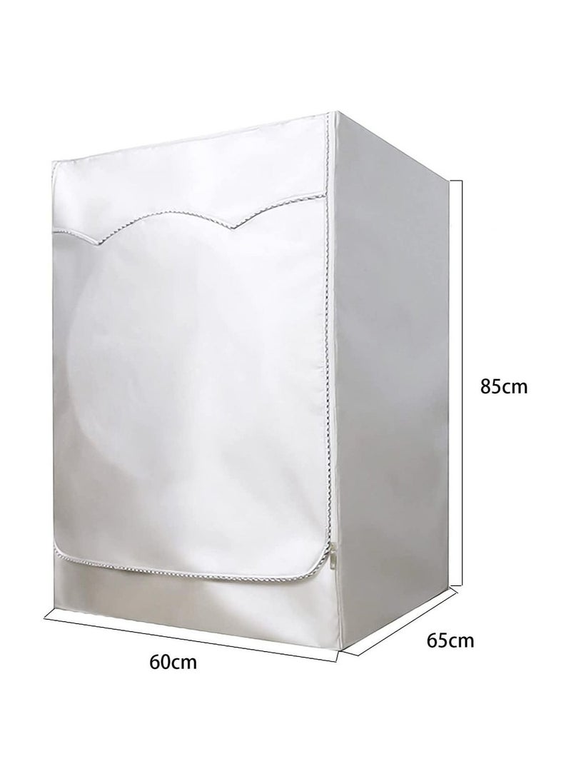 MIXDE Washing Machine Cover Washer Dryer Dustproof Waterproof Protection Case Cover Sunscreen with Zipper fo Washer Protection - Image 4