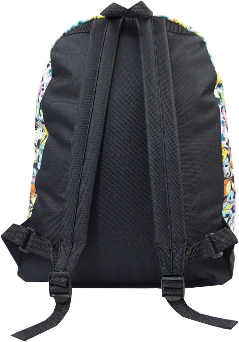 Pokemon Vanilla Underground Gamer School Backpack Adjustable Straps Unisex Design Dynamic Pokémon-Themed Multiple Pockets, Multicoloured, One Size, Daypack Backpacks - Image 4
