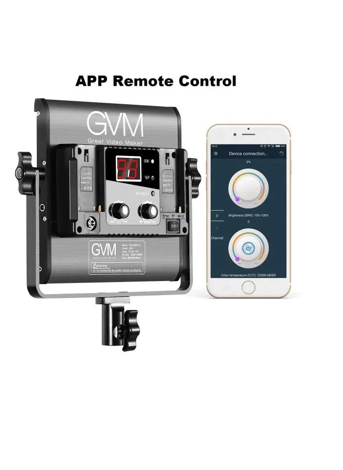 GVM Great Video Maker GVM LED 480LS Video Lighting with APP Control (2L kit)  - Image 2