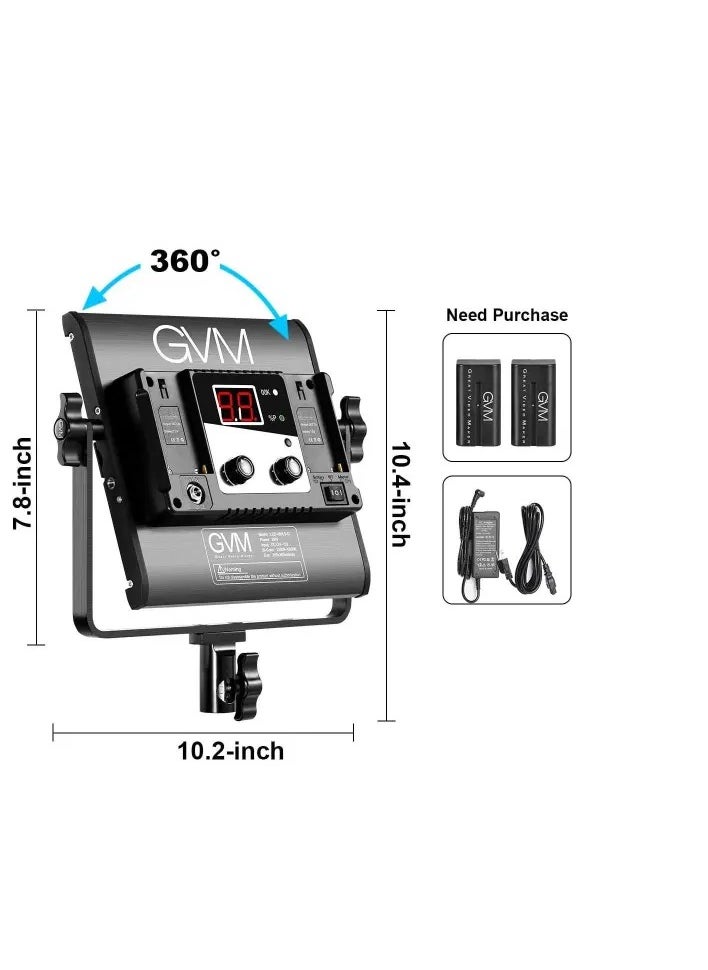 GVM Great Video Maker GVM LED 480LS Video Lighting with APP Control (2L kit)  - Image 5