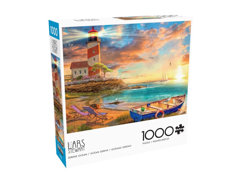 Buffalo Games - LARS - Serene Ocean - 1000 Piece Jigsaw Puzzle for Adults -Challenging Puzzle Perfect for Game Nights - Finished Size is 26.75 x 19.75 - Image 3