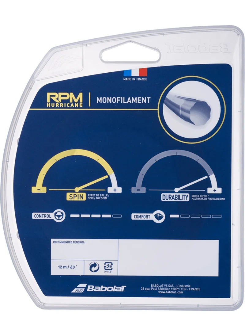 BabolaT Rpm Hurricane 12M Package Tennis Racket Strings