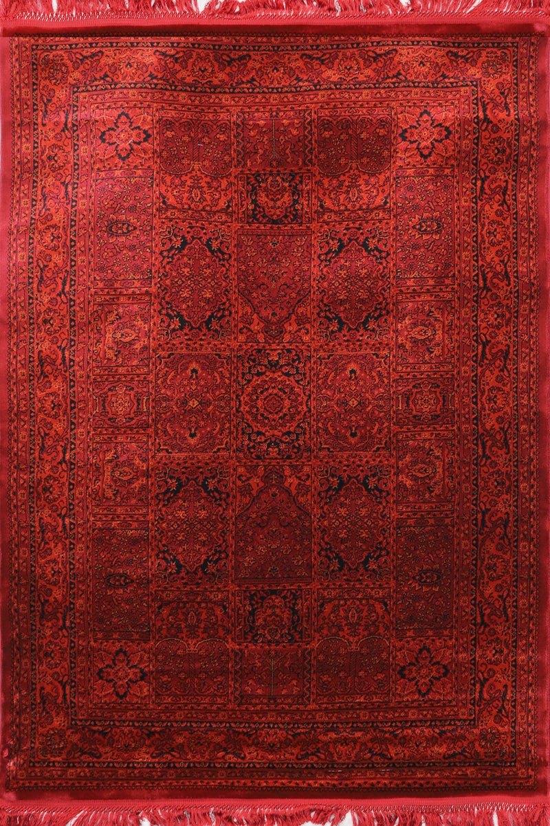 Alkaffary Carpet Yaqout High quality with distinctive modern design Size 4.00x5.00 , Color Red Black - Image 2