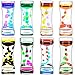 FKYTION Liquid Motion Bubbler Timer Pack of 8 Great Desktop Colorful Hourglass Liquid Bubbler Small Calming Relaxing Toys Sensory Anxiety Autism ADHD Fidget Toys - Image 2
