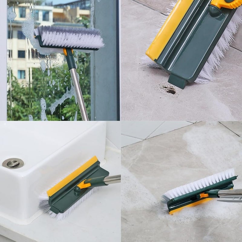 DMNDHT Mop for Floor Cleaning, Floor Scrub Brush, 4 in 1 Multifunction Scrape Cleaning Brush, for Cleaning Shower Bathroom, Patio, Garage, Kitchen, Wall and Deck (Green) - Image 4