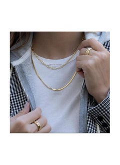 Fayrouz Jewellery 18K Gold Plated Chain Necklace, Zigzag Necklace for Women and Girls Jewelry for All Occasions by Fayrouz Jewelry  - Image 3