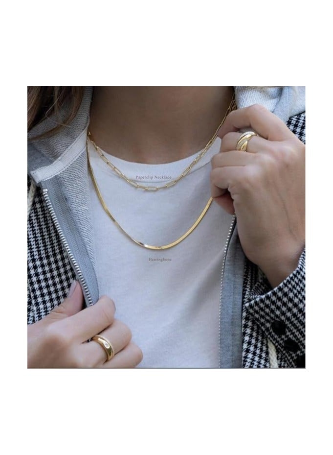 Fayrouz Jewellery 18K Gold Plated Chain Necklace, Zigzag Necklace for Women and Girls Jewelry for All Occasions by Fayrouz Jewelry - Image 3