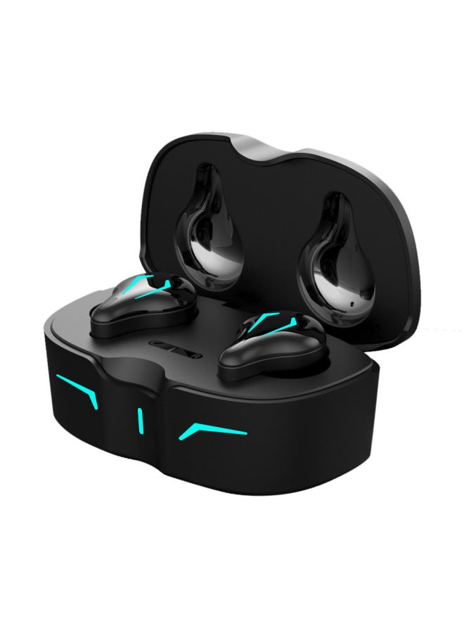 Wireless Gaming Bluetooth Headset 5.0 Low Latency Cool LED Breathing Light TWS Headset Surround Stereo-Color:Black  - Image 5