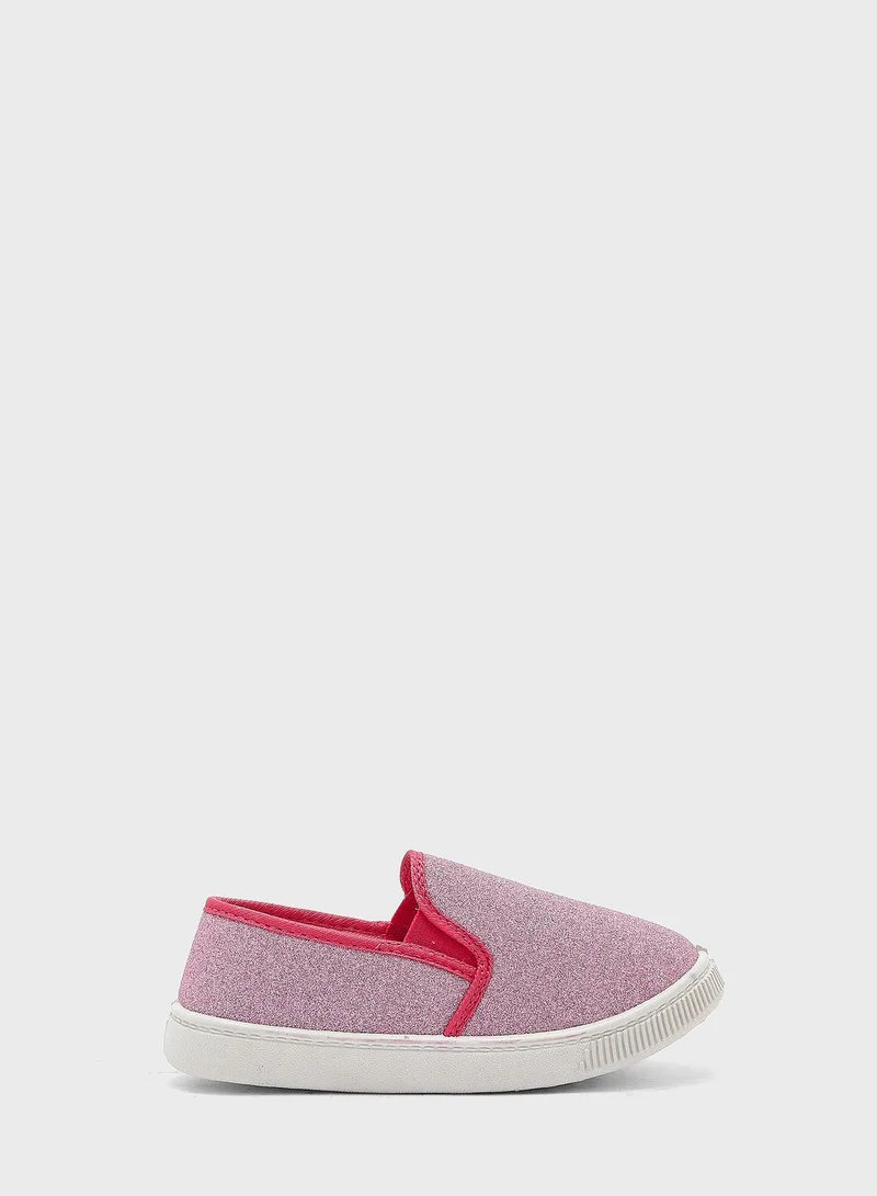 CCC Youth Glitter Slip Ons
