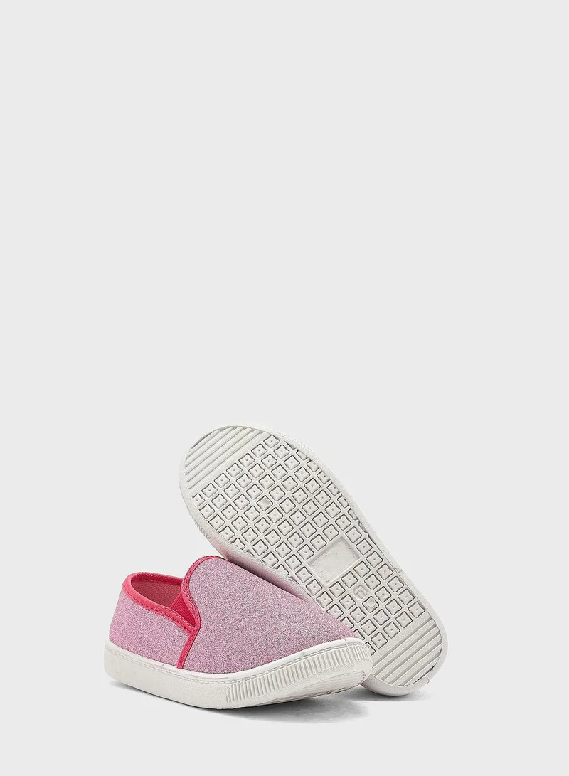 CCC Youth Glitter Slip Ons