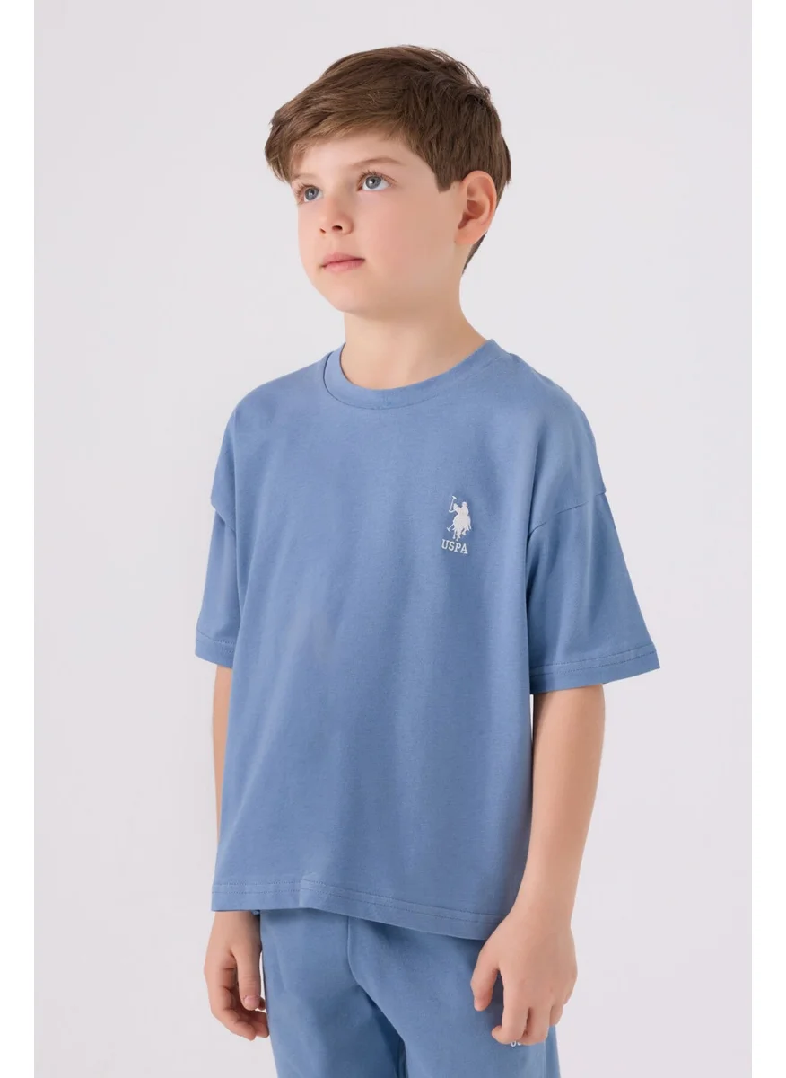 U.S. Polo Assn. Boys' Light Indigo Bermuda Set