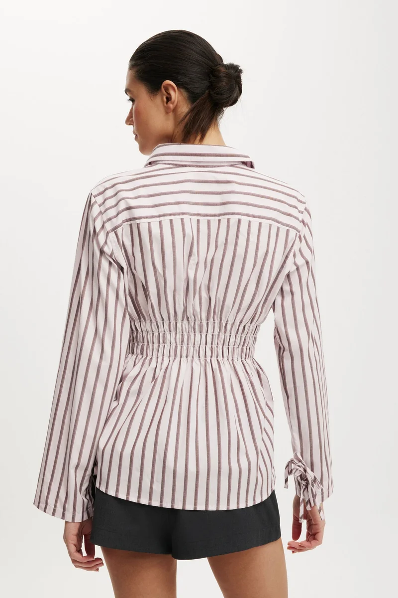 Cotton On  GATHERED LONG SLEEVE SHIRT for Women | Best Price UAE