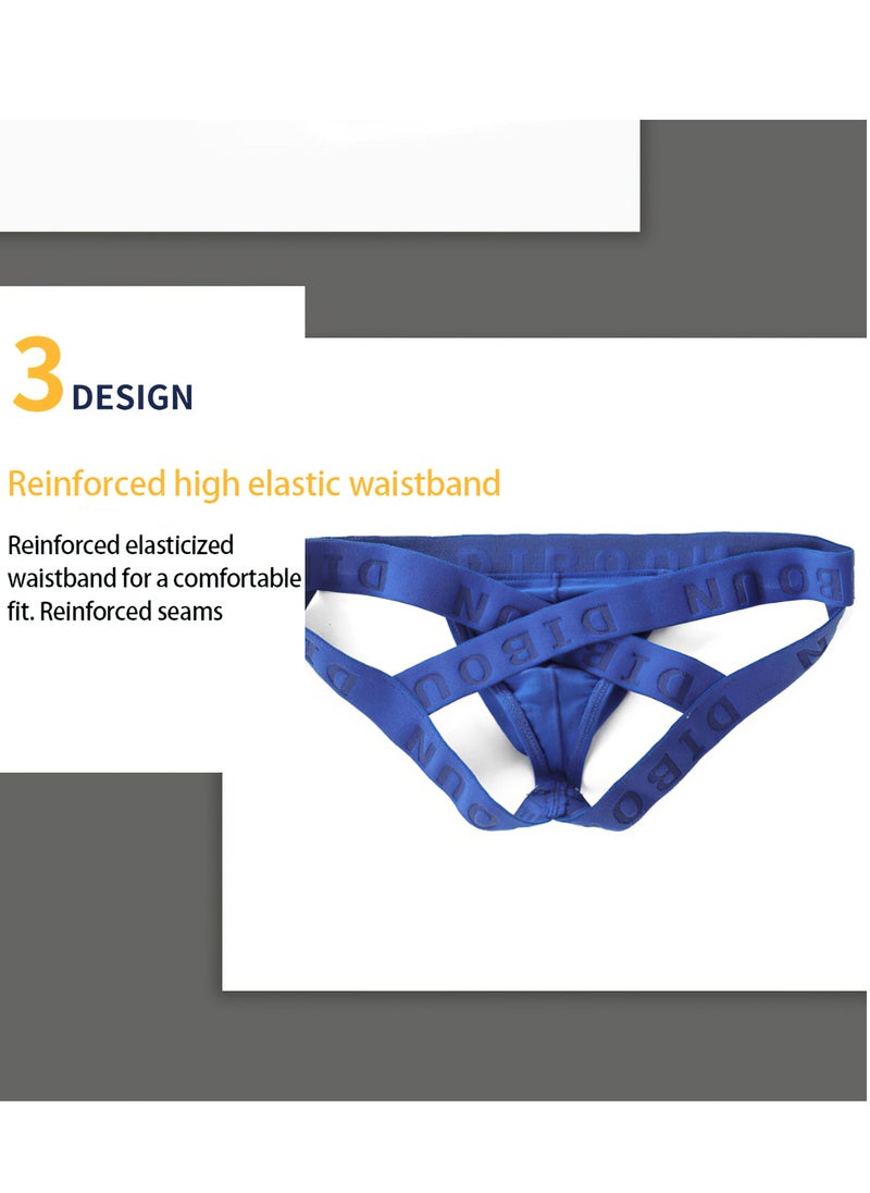 Thong Underwear for Men, Cotton Low Rise Bulge Bikini Briefs Underpants