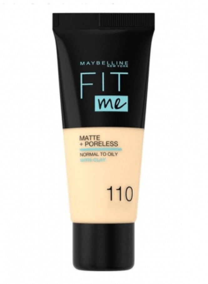 FIT Maybelline New York Fit Me Matte & Poreless Foundation 128 warm light beige - Image 1