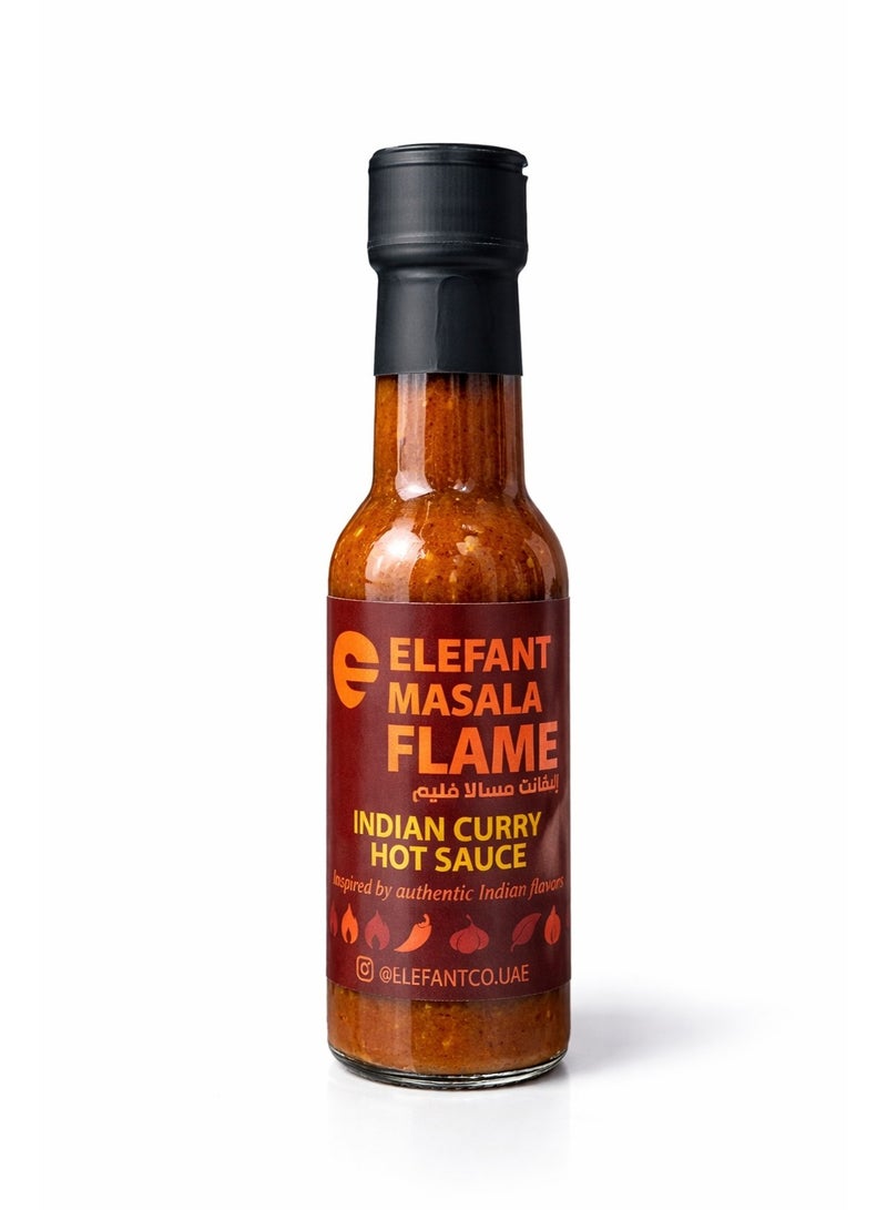 Elefant Masala Flame Indian Curry Hot Sauce 100ml Medium Hot No Preservatives Made in UAE - Image 1