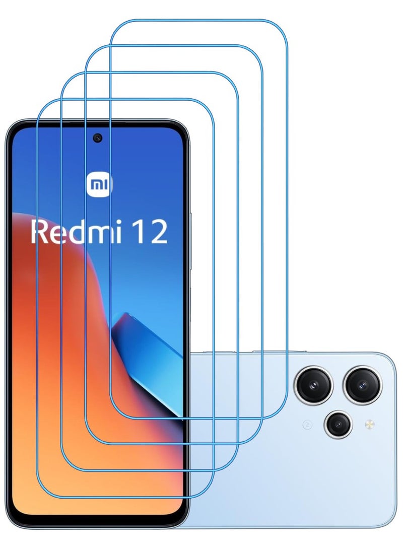 أكاليكس 4 قطع، حماية شاشة،  لهاتف  شاومي ريدمي 12 ، جودة ممتازة. - Image 1