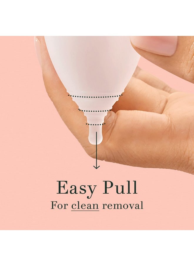 Rael - Period Cup, Soft Reusable Menstrual Cups For Women - Medical-Grade Silicone, Period Cups For Women Medium Flow, Bpa Free, Made In Usa Tampon Pad Alternative (Size 1) - Image 1