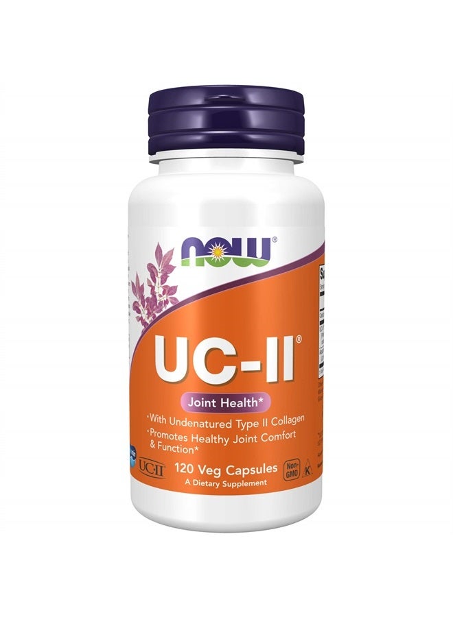 now Supplements, UC-II Type II Collagen with Undenatured Type II Collagen, 120 Veg Capsules - Image 1
